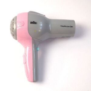 Girls Toy Pretend Braun Hair Blow Dryer Pink & Gray Klein Toys Tested Works 2007